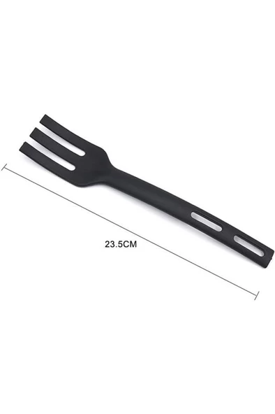 3lü Mini Plastik Spatula Kaşık Çatal Servis Seti Takımı - 6