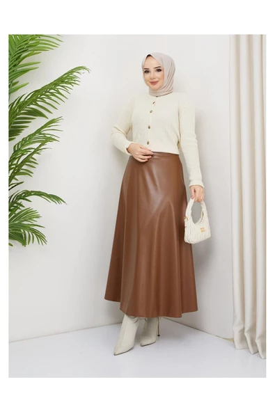 Mevlana Model Deri Etek - 7