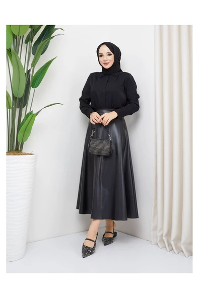 Mevlana Model Deri Etek - 10