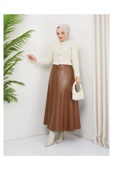 Mevlana Model Deri Etek - 6