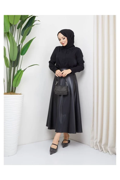 Mevlana Model Deri Etek - 11