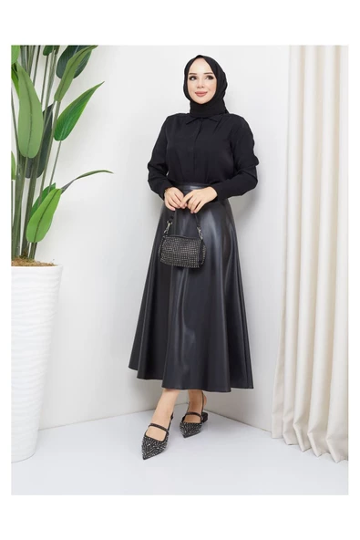 Mevlana Model Deri Etek - 9