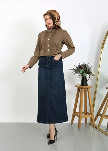 Cep Detaylı Denim - 8