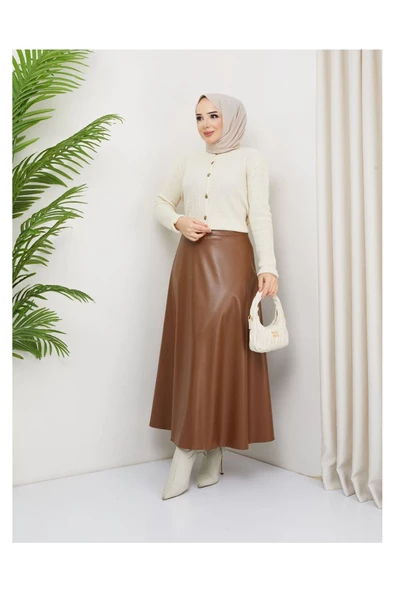 Mevlana Model Deri Etek - 3