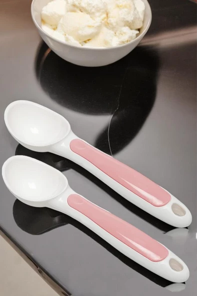 2li Plastik Helva Kurabiye Dondurma Servis Sunum Kaşığı