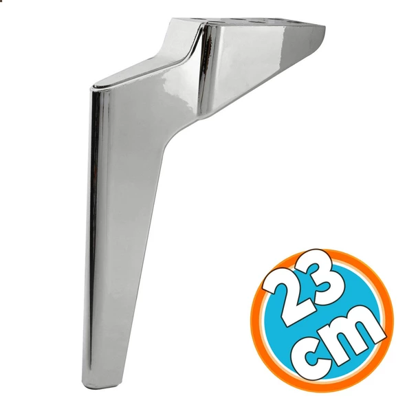 Mobilya Yükseltici Kanepe Sehpa TV Ünitesi Koltuk Ayağı 23 cm Krom Baza Ayak ürün görseli