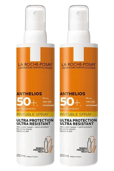 La Roche Posay Anthelios Spf50 İnvisible Spray 200 ML - 2 ADET