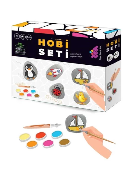 HOBİ SETİ Taş Boyama 3+ Yaş 1+ Oyuncu - 2
