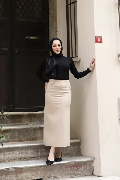 Kumaş Kalem Etek - 3