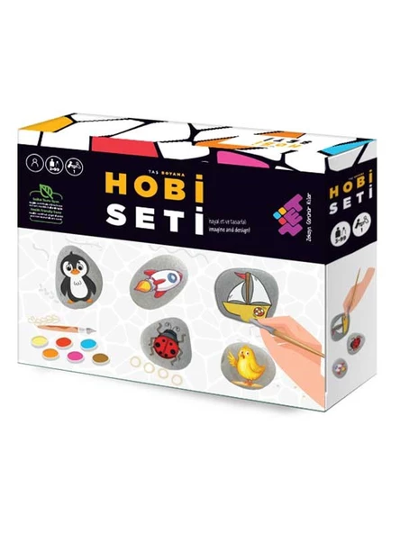HOBİ SETİ Taş Boyama 3+ Yaş 1+ Oyuncu - 3
