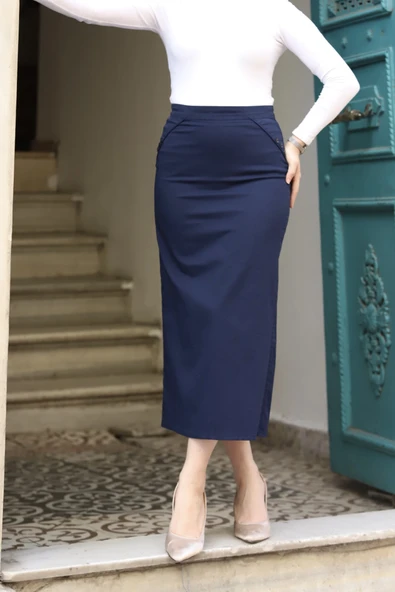 Kumaş Kalem Etek - 8