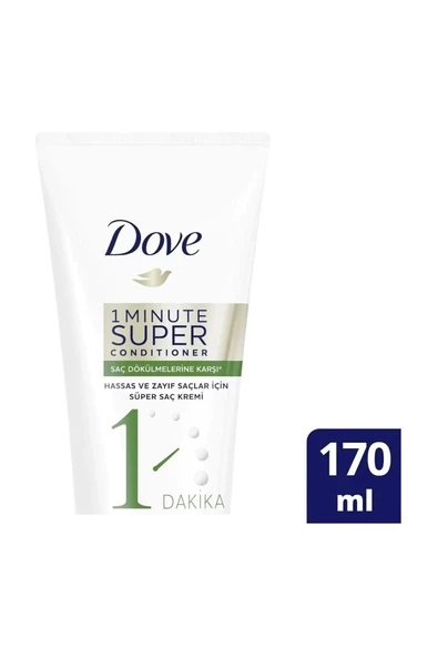 Dove 1 Minute Saç Dökülmelerine Karşı Süper Saç Bakım Kremi 170 ml