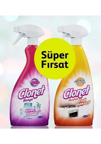 Diversey Clonet Banyo Mutfak Temizleyici 2 x 750 ML