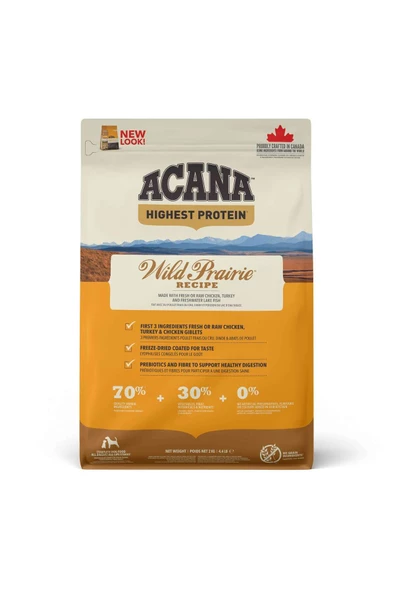 Acana Köpek Maması Wild Prairie Tavuklu Göl Balıklı Tahılsız 2 Kg