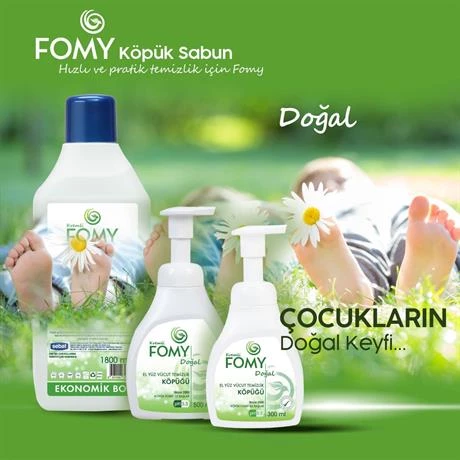 FOMY Doğal Köpük Sabun El Yüz Vücut 500 ml - 4