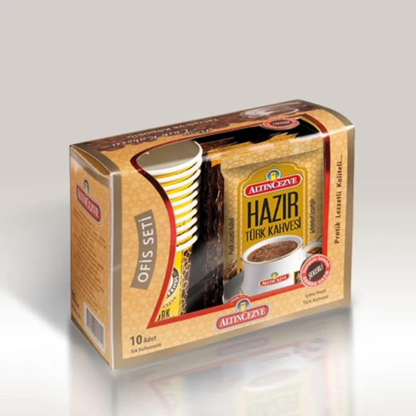 Altıncezve Hazır Türk Kahvesi Ofis Seti Şekerli 10 x 11 Gr- 10LU PAKET - 2
