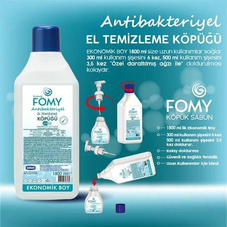 FOMY Antibakteriyel Köpük Sabun 1800 ml - 2