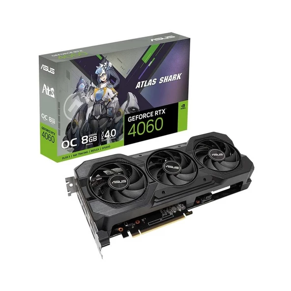 ASUS ATS GeForce RTX 4060 V2 OC 8GB GDDR6 128Bit DLSS 3 Ekran Kartı