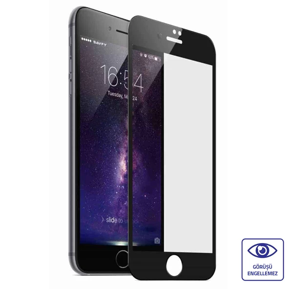 Bufalo iPhone 7 Plus / 8 Plus Ekran Koruyucu Seramik Mat Nano 9D Tam Kaplama Siyah - 3