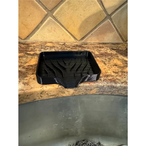 Su Giderli Katı Sabunluk Siyah - Resim 3