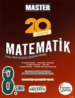 Okyanus 8. Sınıf Master Matematik 20 Deneme Okyanus Yayınları