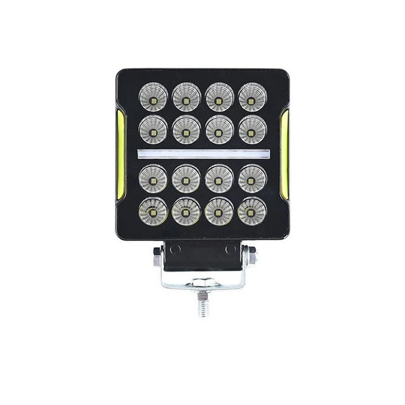 Space Offroad sis lambası kare 10,5 x 3,5 x 12cm 12-80v 35w Beyaz-amber adet / LASS351-1 ürün görseli 1