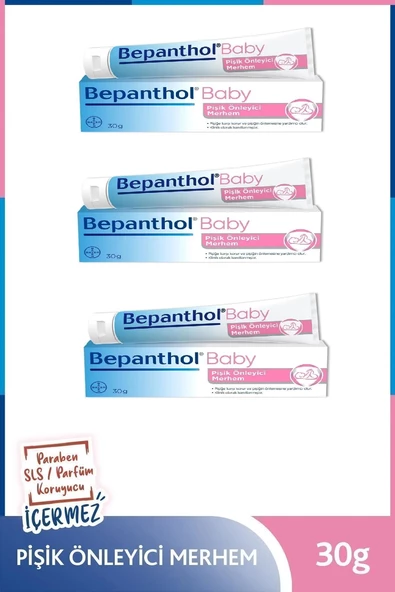 Bepanthol Baby Pişik Önleyici Merhem 30 gr 3'lü Paket