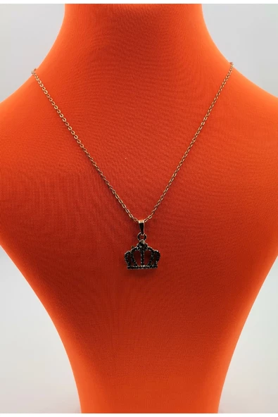 Gold Renk Zincir Figürlü Kararmaz Özel Tasarım Kolye ürün görseli 1