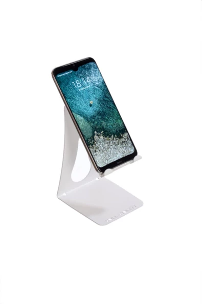 Voll Violett (Beyaz) Metal Cep Telefon Tutucu Ve Tablet Standı