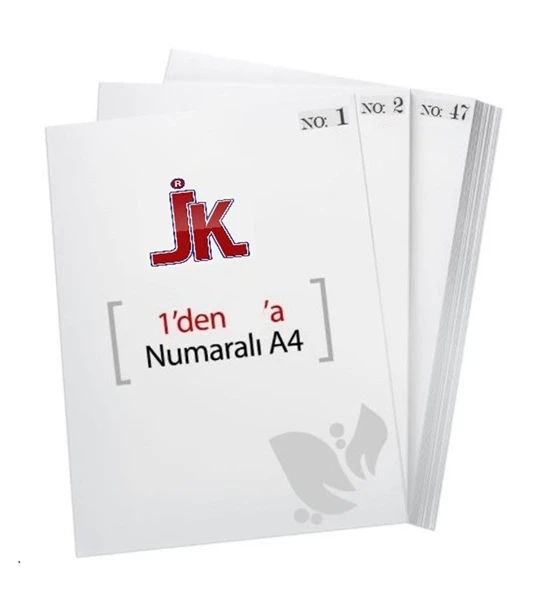 Yevmiye, Kebir A4 NUMARALI Fotokopi Kağıdı 1-7500yaprak ürün görseli 1