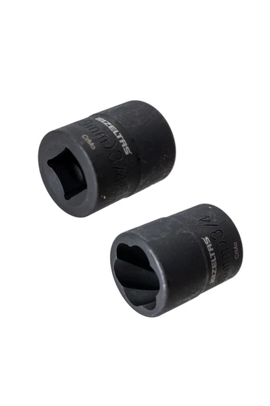 İZELTAŞ 1/2" Twist Lokma Seti Hasarlı Civata, Somun Sökme 10 Parça - 4