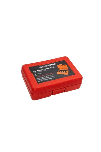 İZELTAŞ 1/2" Twist Lokma Seti Hasarlı Civata, Somun Sökme 10 Parça - 8