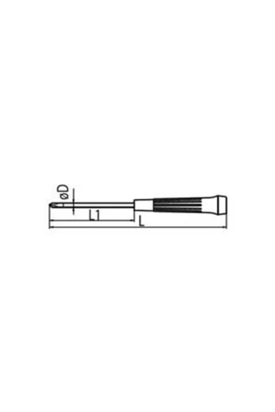 Elektronikçi Tip Klemens Torx Uçlu Tornavida T8x60 - 2