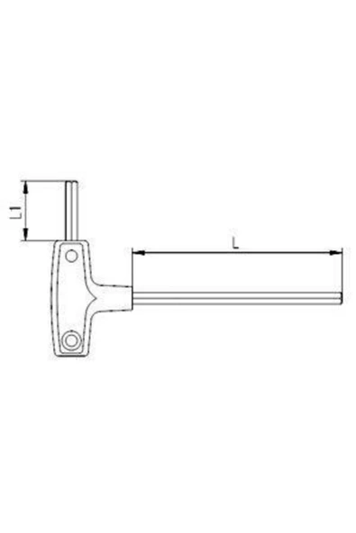 İZELTAŞ T Tipi Allen Anahtar 6 mm - Resim 2