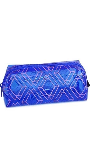Metalik Geo Mavi Kalem Kutu Pm16603