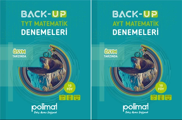 Polimat 2025 Tyt Ayt Matematik Back-Up Denemeleri Seti 2 Kitap