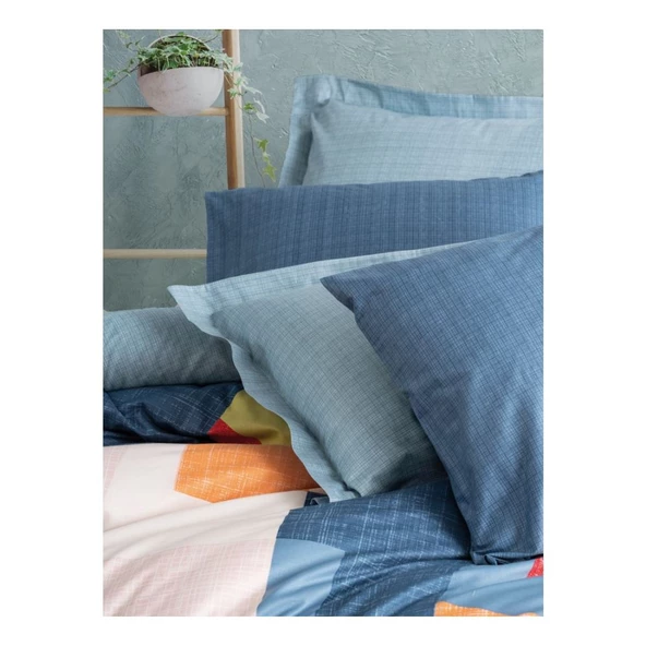 Cotton Box Modern Tek Kişilik Nevresim Takımı Cosy Mavi - 2