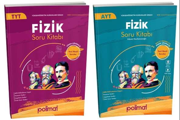 Polimat 2025 Tyt Ayt Fizik Soru Kitabı Seti 2 Kitap