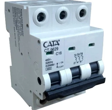 CATA CT 9629 3X16A 4.5kA C Tipi Otomatik Sigorta ürün görseli 1