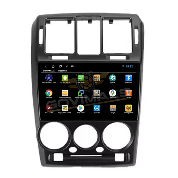GOVİMAKS HYUNDAI GETZ   2002-2011 SİYAH 2 GB RAM 32 GB HAFIZA ANDROID MULTIMEDIA TEYP
