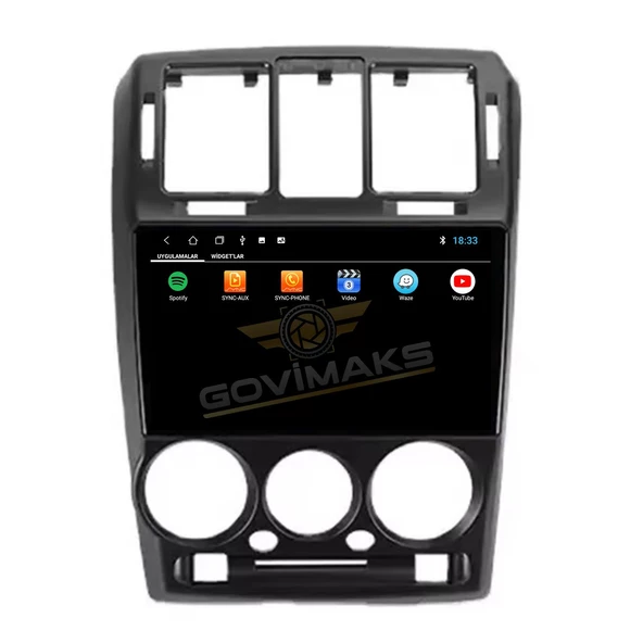 GOVİMAKS HYUNDAİ GETZ 2002-2011 SİYAH 4 GB RAM 64 GB HAFIZA ANDROID MULTIMEDIA TEYP - 4