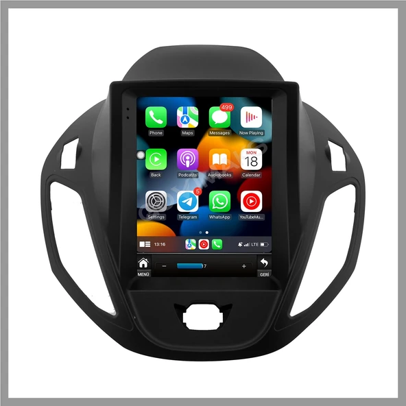 FORD COURİER UYUMLU 4 GB RAM 64 GB HAFIZA ANDROID MULTIMEDIA TEYP ürün görseli 1