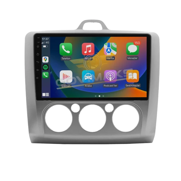 FORD FOCUS 2 2006-2011 MANUEL KLİMA UYUMLU 6 GB RAM 128 GB HAFIZA ANDROID MULTIMEDIA TEYP ürün görseli 1