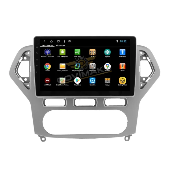 FORD MONDEO 2007-2012 UYUMLU SILVER GREY 2 GB RAM 32 GB HAFIZA ANDROİD MULTİMEDİA TEYP - Resim 2