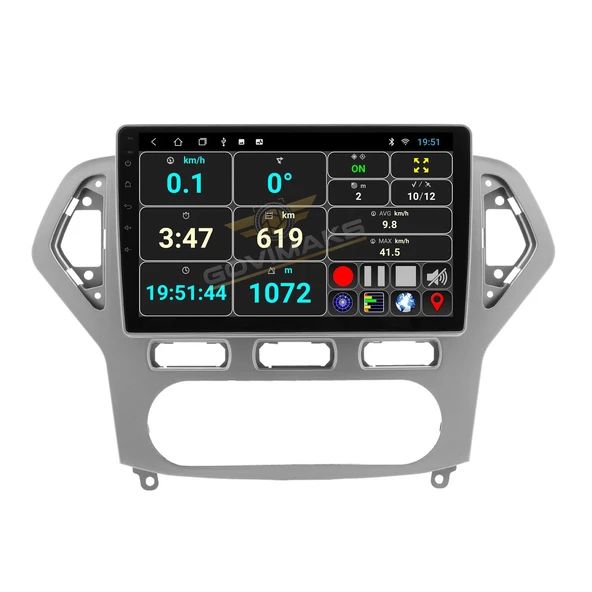 FORD MONDEO 2007-2012 UYUMLU SILVER GREY 2 GB RAM 32 GB HAFIZA ANDROİD MULTİMEDİA TEYP - Resim 8