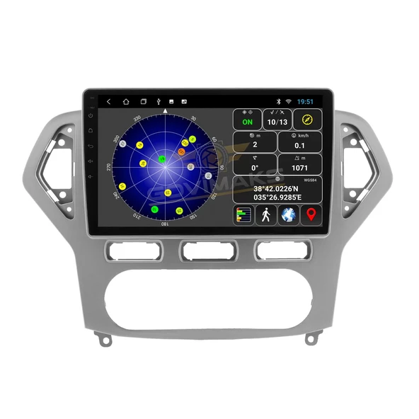 FORD MONDEO 2007-2012 UYUMLU SILVER GREY 2 GB RAM 32 GB HAFIZA ANDROİD MULTİMEDİA TEYP - Resim 6