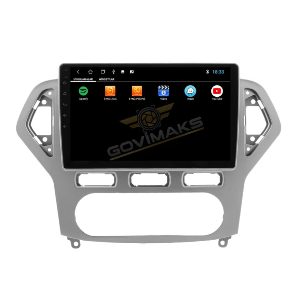 FORD MONDEO 2007-2012 UYUMLU SILVER GREY 2 GB RAM 32 GB HAFIZA ANDROİD MULTİMEDİA TEYP - Resim 3