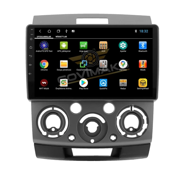 GOVİMAKS FORD RANGER 2006-2010 2 GB RAM 32 GB HAFIZA ANDROID MULTIMEDIA TEYP