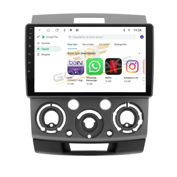 GOVİMAKS MAZDA BT50   2007-2012 6 GB RAM 128 GB HAFIZA ANDROID MULTIMEDIA TEYP - 4