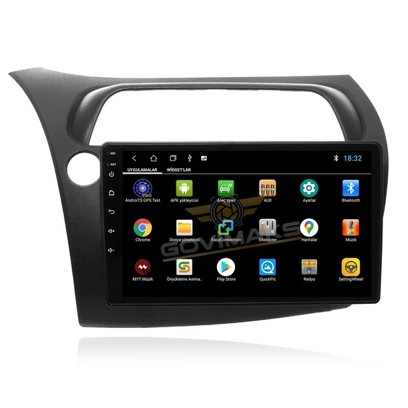 GOVİMAKS HONDA CIVIC TYPE-R 2006-2012  6 GB RAM 128 GB HAFIZA ANDROID MULTIMEDIA TEYP